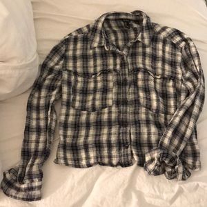 Cropped flannel
